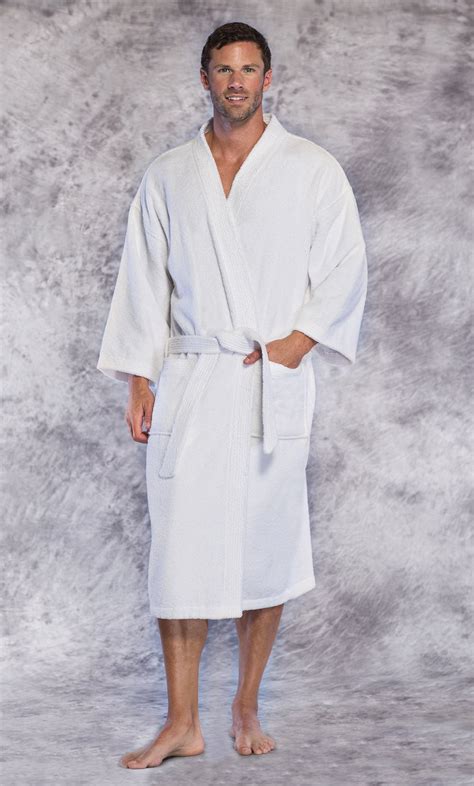 White Terry cloth robe 